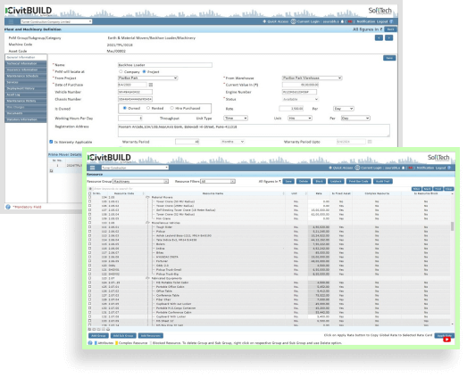 All-in-One Construction ERP Platform for Centralized Assets & Plant Management